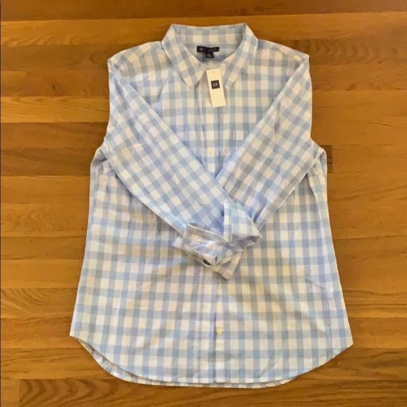 ⭐️ GAP Factory women’s buffalo plaid shirt, M, NWT - Picture 1 of 6